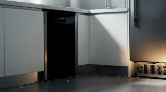 Applicazione professionale del gel insetticida per blatte in cucina con focus sui punti strategici