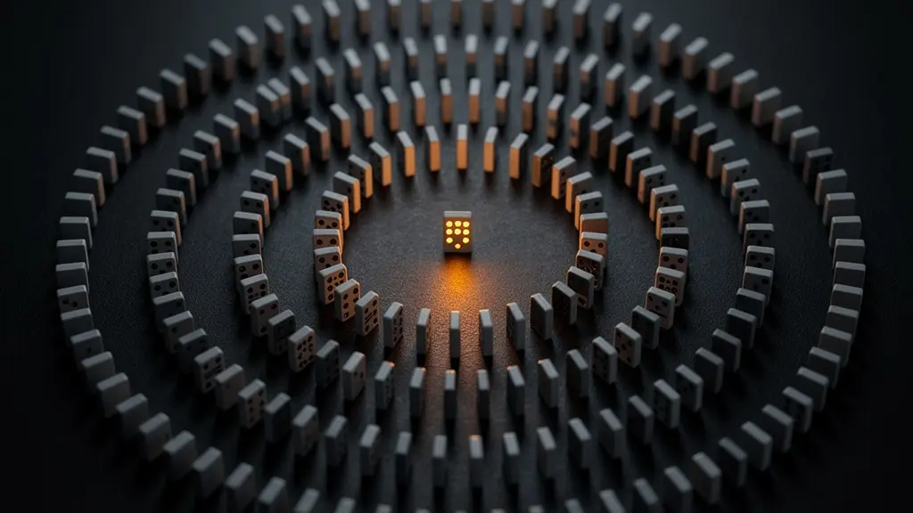 Rappresentazione del processo di trofallassi tra scarafaggi con effetto domino del gel