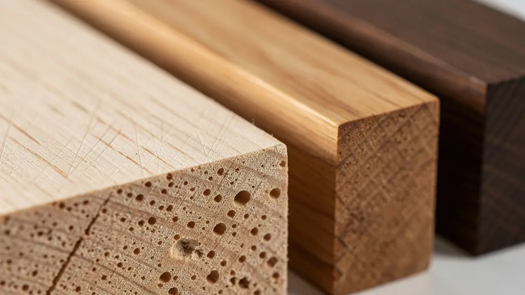 Campioni di diverse essenze di legno europeo certificato FSC per pavimenti