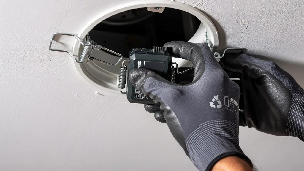 Tecnica professionale di posizionamento esche attraverso foro faretto LED